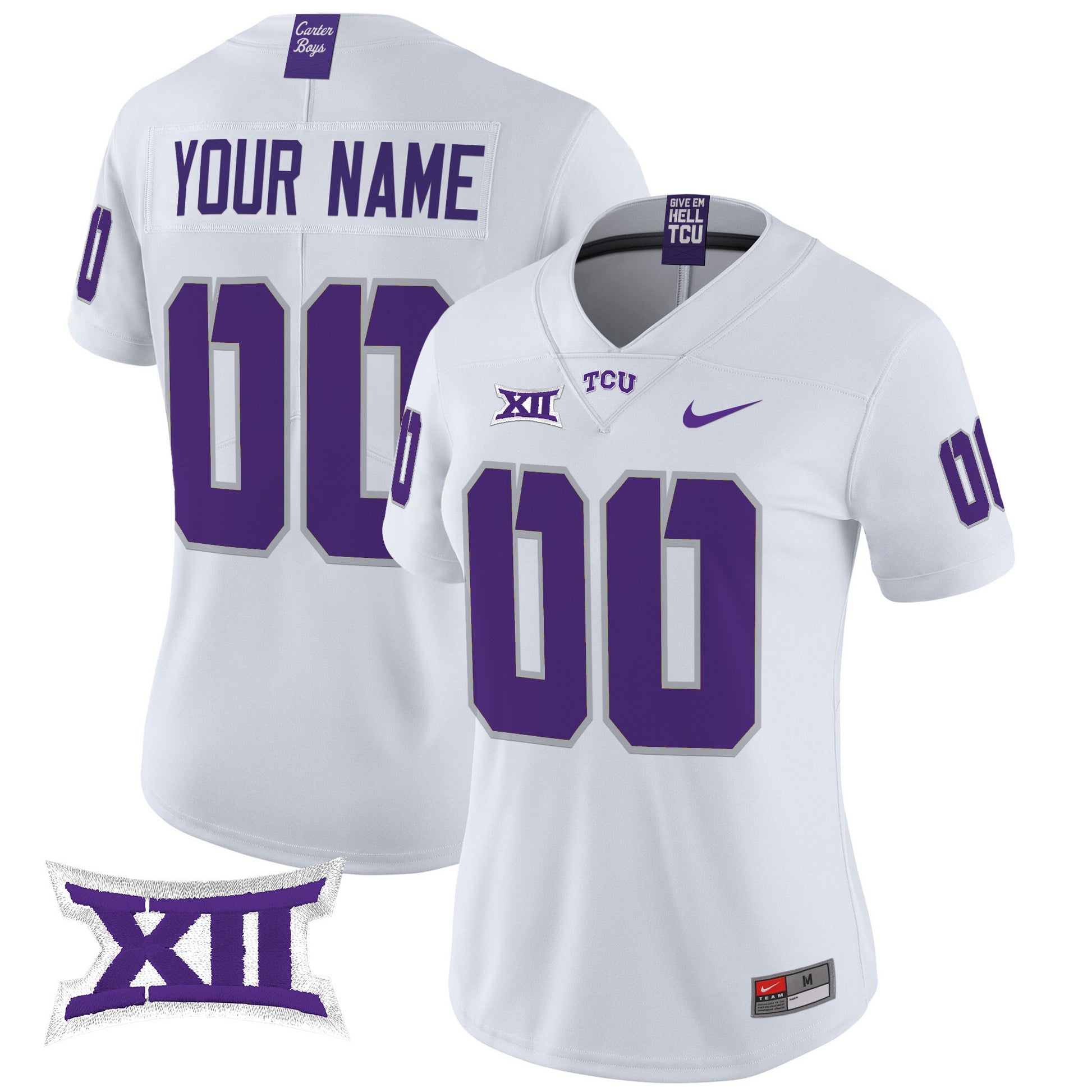 TCU Horned Frogs 2025 Vapor Limited Custom Jersey - All stitched