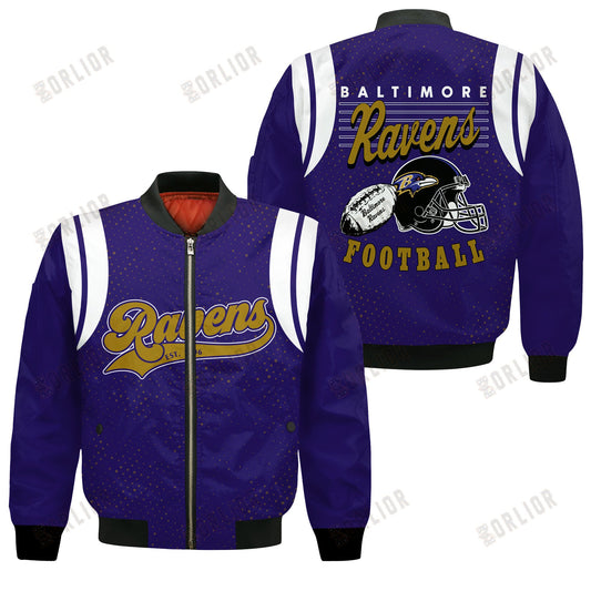 Baltimore Ravens National Football League 2024 Make Your Mark Bomber Jacket