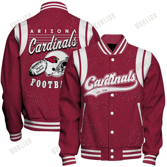 Arizona Cardinals National Football League 2024 Make Your Mark Unisex Varsity Jacket