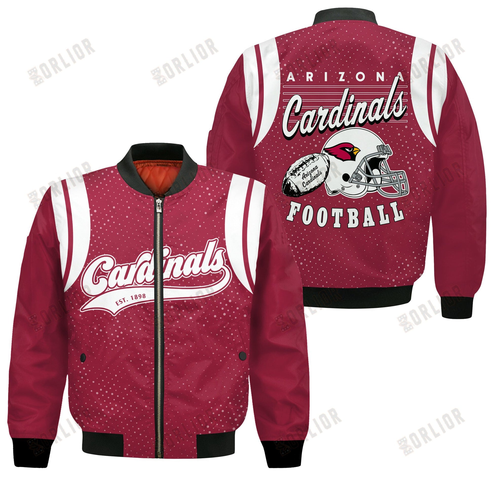 Arizona Cardinals National Football League 2024 Make Your Mark Bomber Jacket