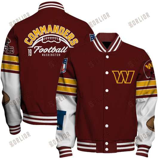 Washington Commanders National Football League 2024 Feel The Power Unisex Varsity Jacket