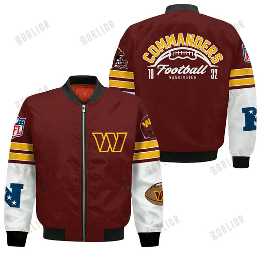 Washington Commanders National Football League 2024 Feel The Power Bomber Jacket