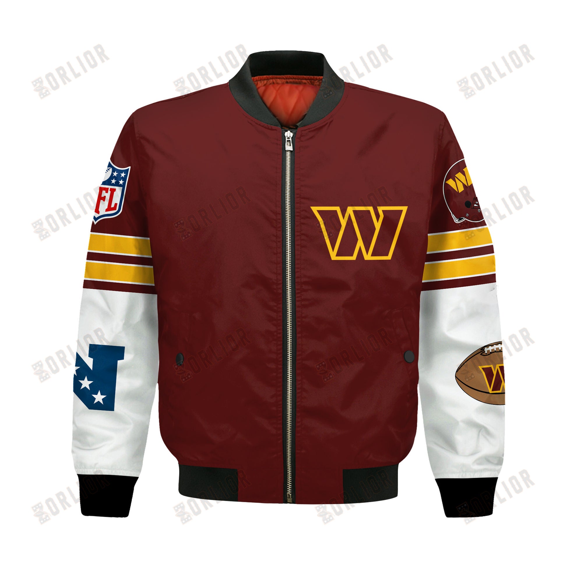 Washington Commanders National Football League 2024 Feel The Power Bomber Jacket
