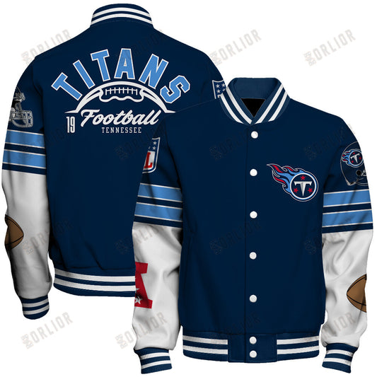 Tennessee Titans National Football League 2024 Feel The Power Unisex Varsity Jacket