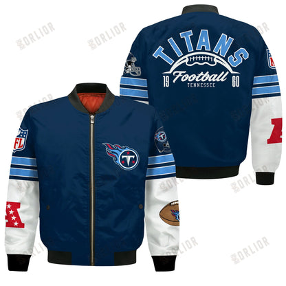 Tennessee Titans National Football League 2024 Feel The Power Bomber Jacket