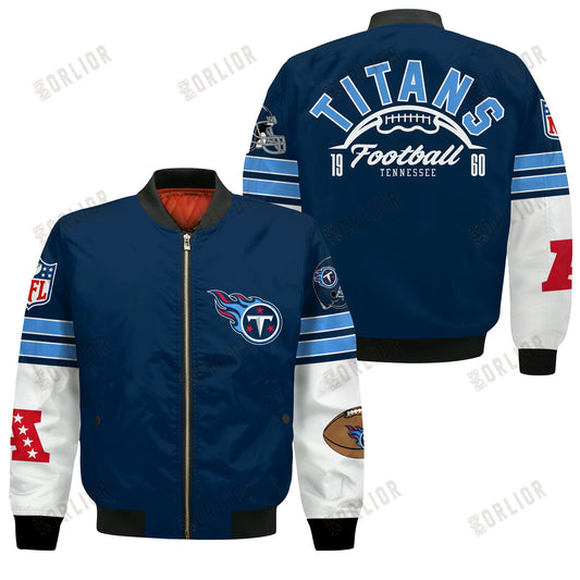 Tennessee Titans National Football League 2024 Feel The Power Bomber Jacket