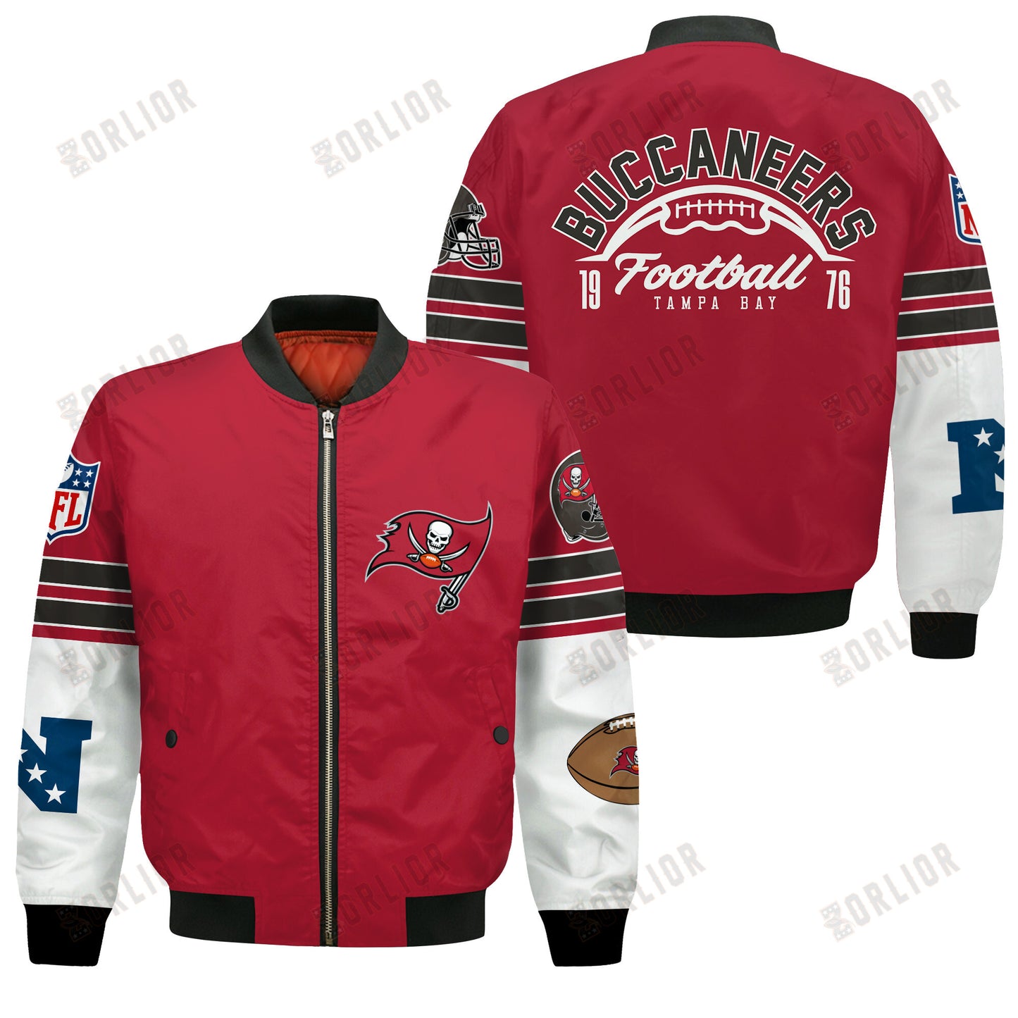 Tampa Bay Buccaneers National Football League 2024 Feel The Power Bomber Jacket
