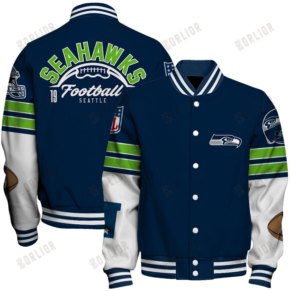 Seattle Seahawks National Football League 2024 Feel The Power Unisex Varsity Jacket