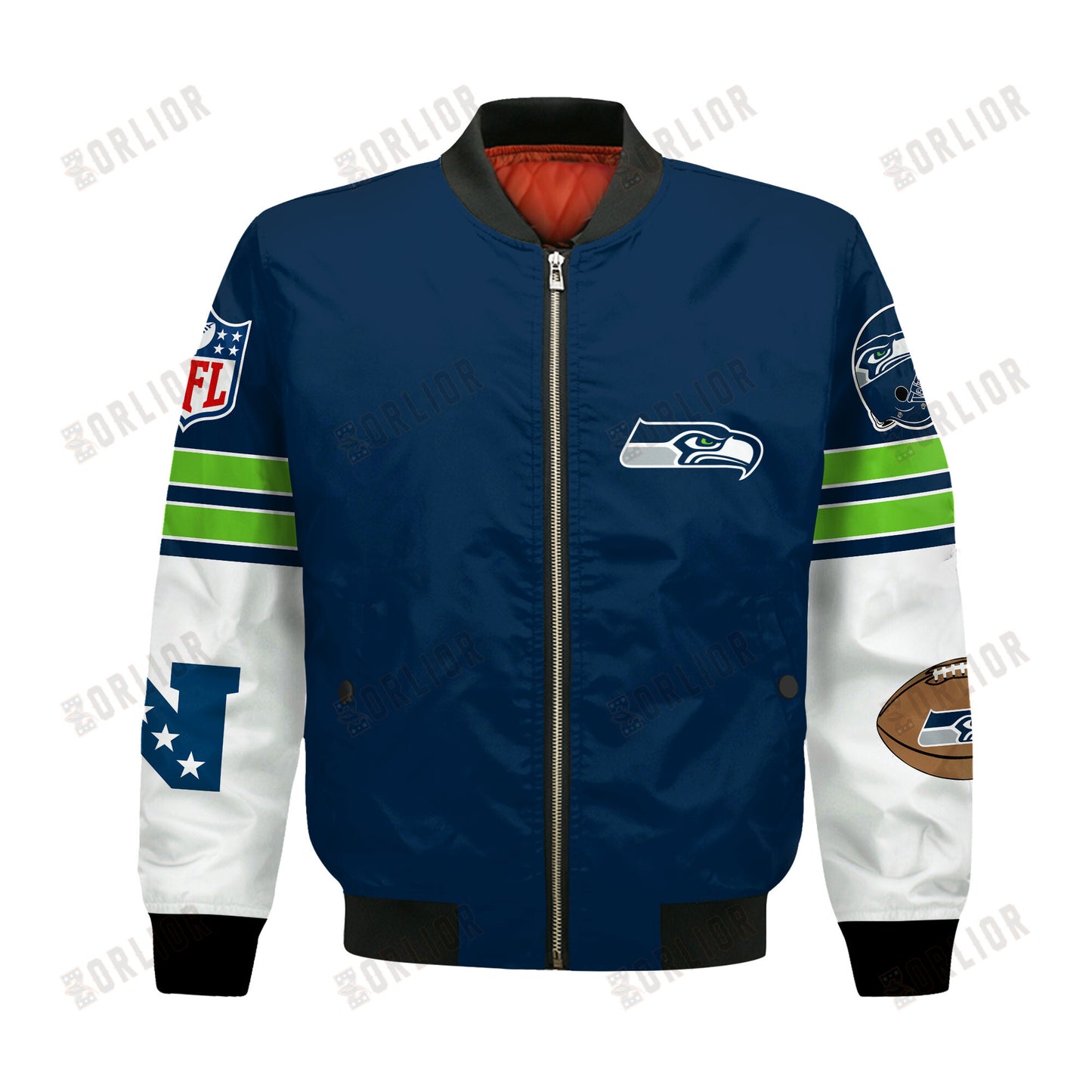 Seattle Seahawks National Football League 2024 Feel The Power Bomber Jacket