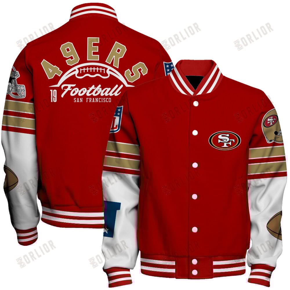 San Francisco 49ers National Football League 2024 Feel The Power Unisex Varsity Jacket