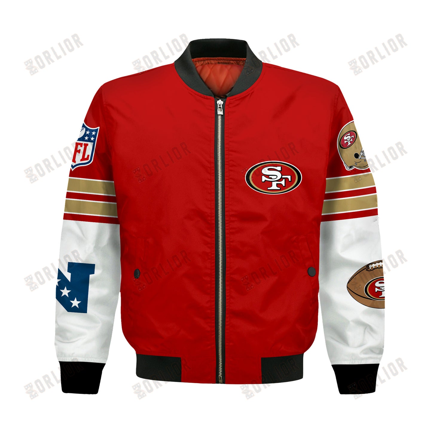 San Francisco 49ers National Football League 2024 Feel The Power Bomber Jacket