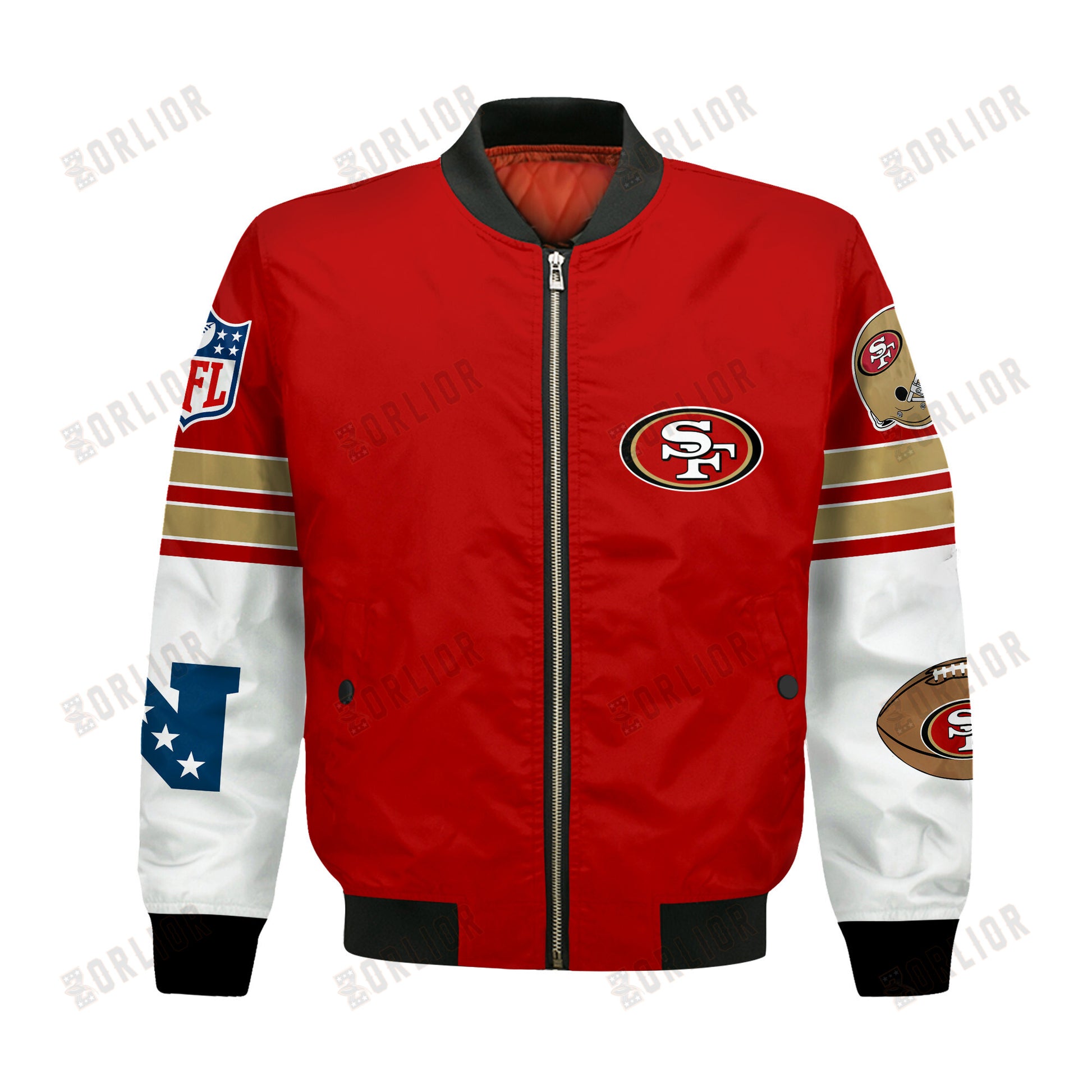 San Francisco 49ers National Football League 2024 Feel The Power Bomber Jacket
