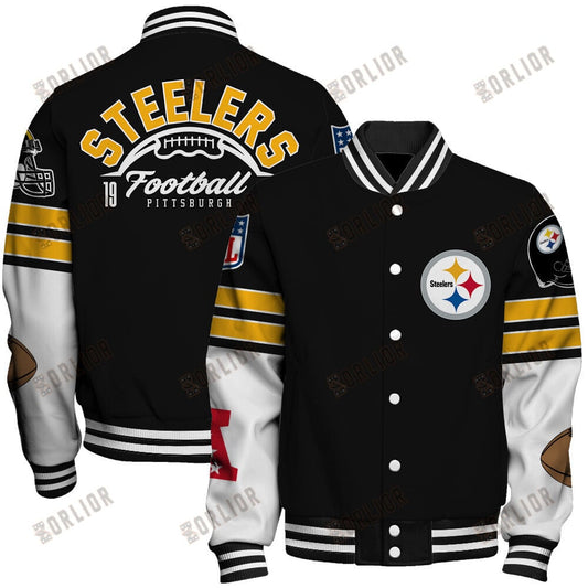 Pittsburgh Steelers National Football League 2024 Feel The Power Unisex Varsity Jacket