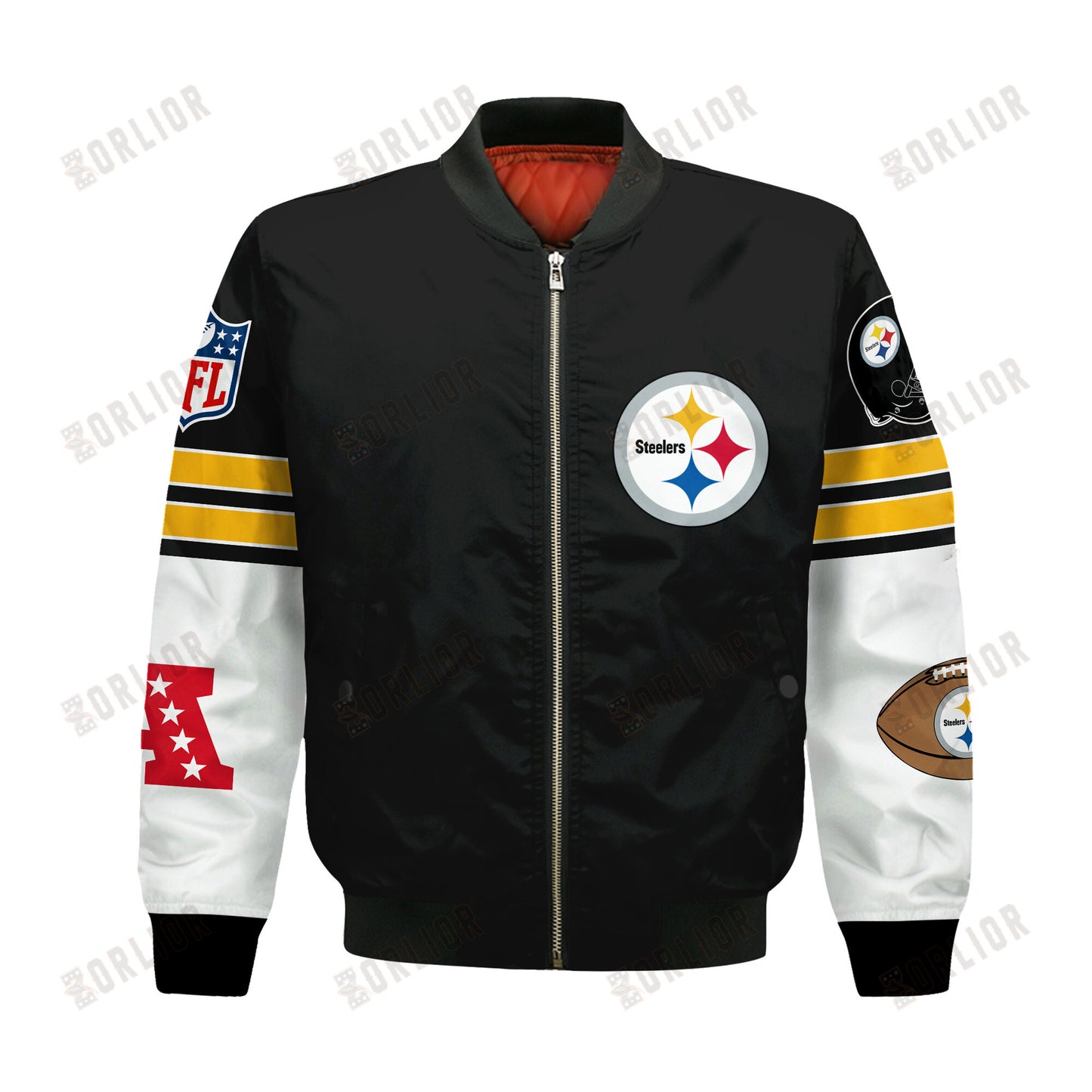 Pittsburgh Steelers National Football League 2024 Feel The Power Bomber Jacket