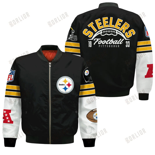 Pittsburgh Steelers National Football League 2024 Feel The Power Bomber Jacket