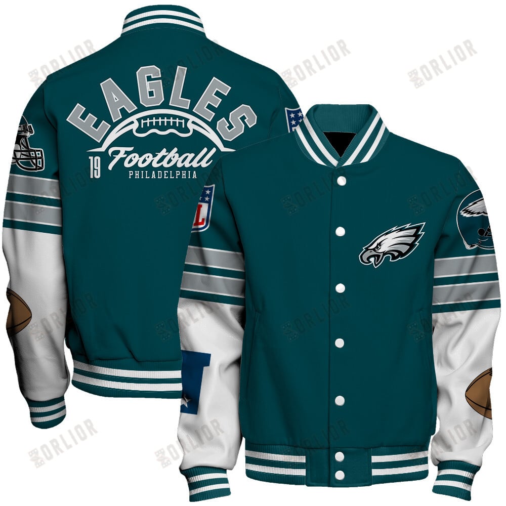 Philadelphia Eagles National Football League 2024 Feel The Power Unisex Varsity Jacket