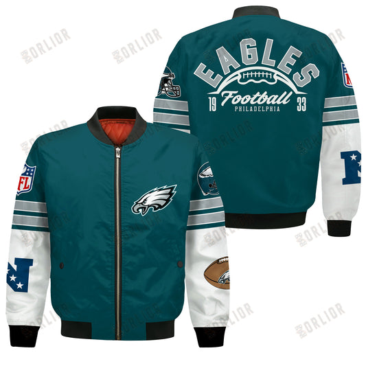 Philadelphia Eagles National Football League 2024 Feel The Power Bomber Jacket