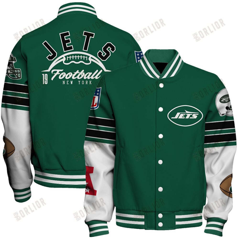 New York Jets National Football League 2024 Feel The Power Unisex Varsity Jacket
