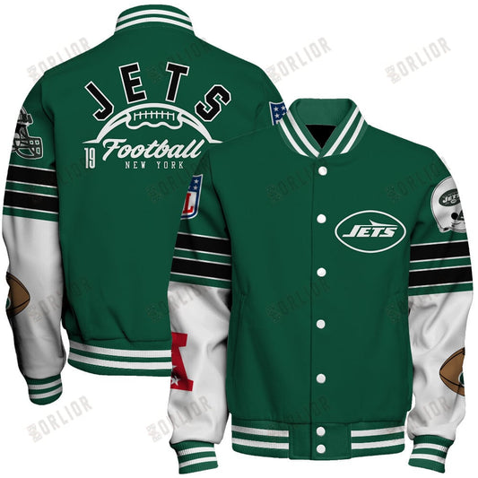 New York Jets National Football League 2024 Feel The Power Unisex Varsity Jacket