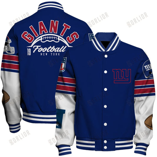 New York Giants National Football League 2024 Feel The Power Unisex Varsity Jacket