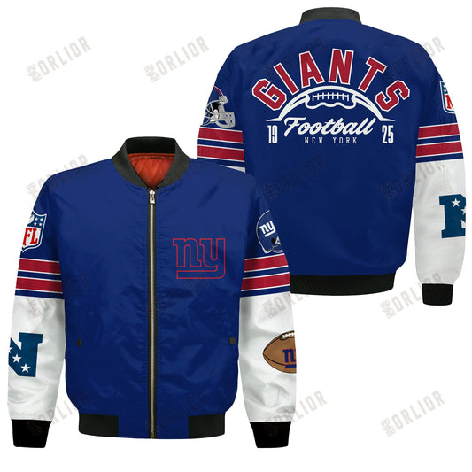 New York Giants National Football League 2024 Feel The Power Bomber Jacket