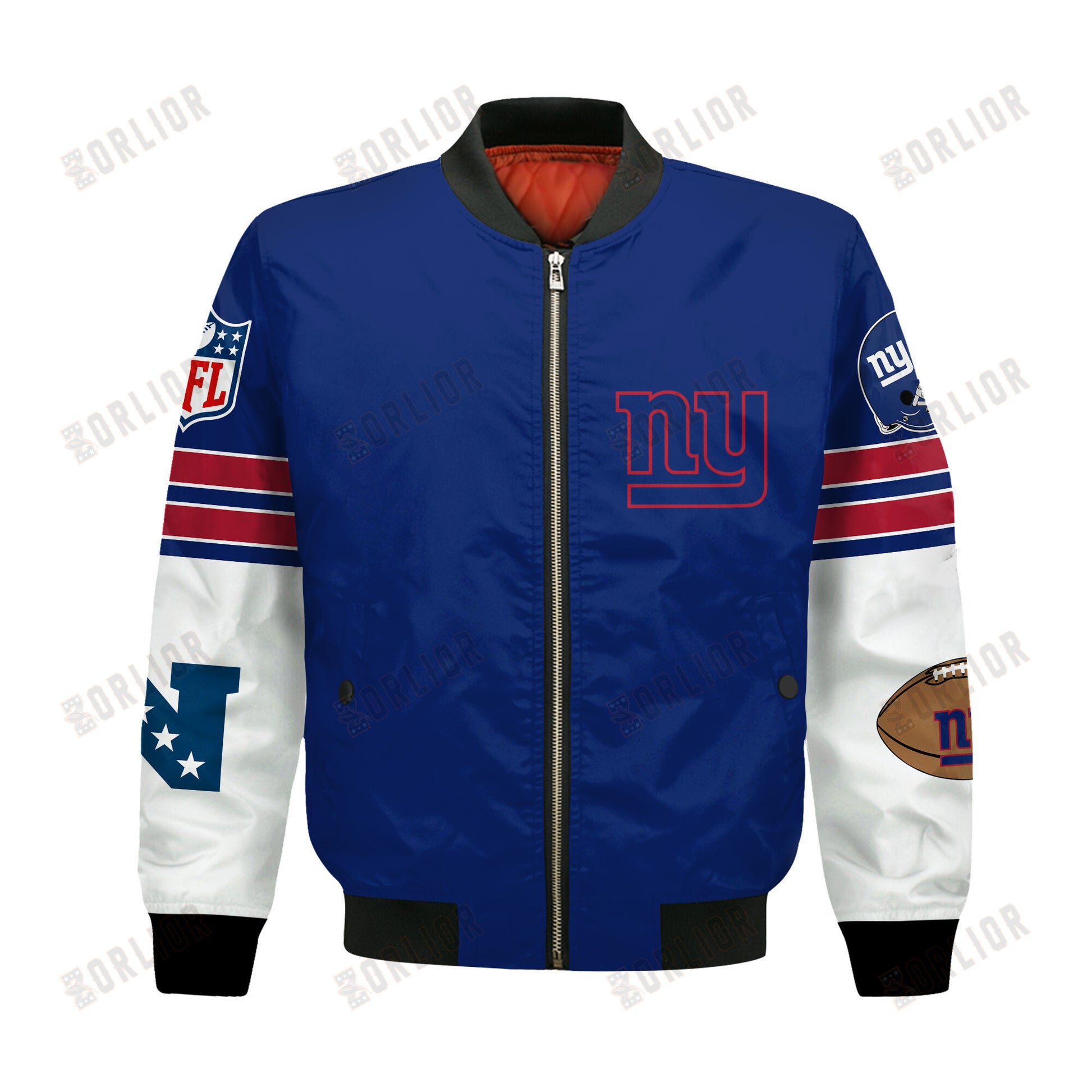 New York Giants National Football League 2024 Feel The Power Bomber Jacket
