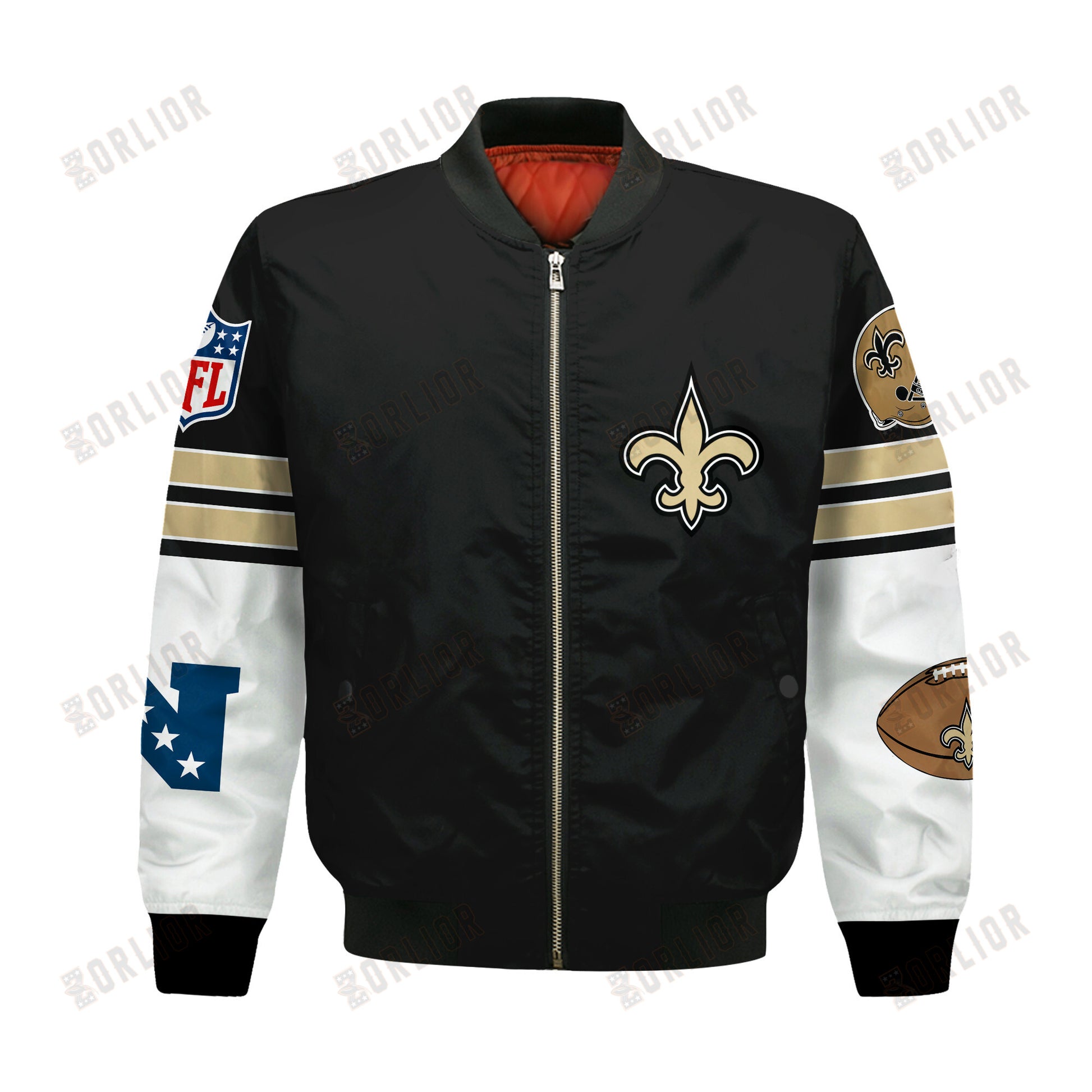 New Orleans Saints National Football League 2024 Feel The Power Bomber Jacket