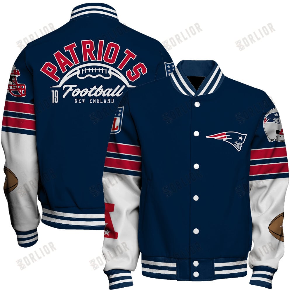 New England Patriots National Football League 2024 Feel The Power Unisex Varsity Jacket