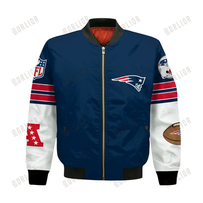 New England Patriots National Football League 2024 Feel The Power Bomber Jacket