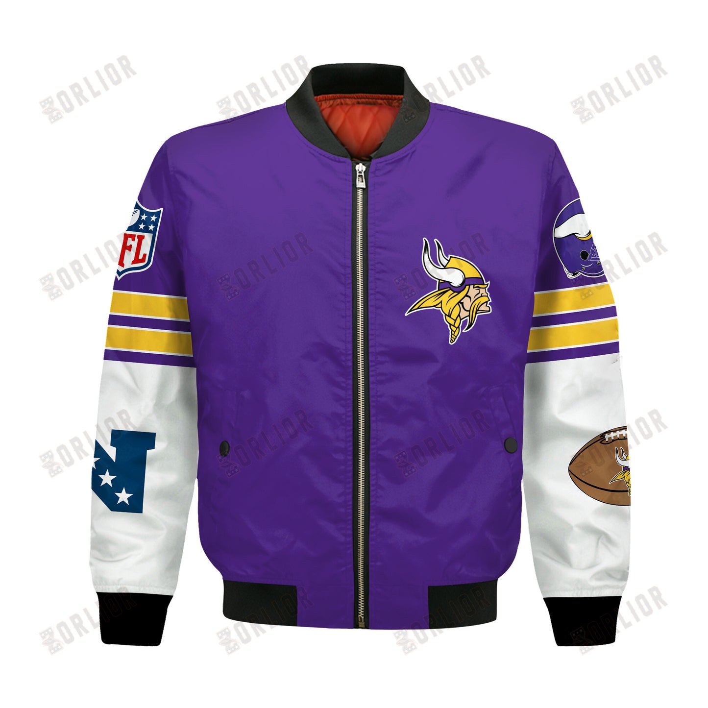 Minnesota Vikings National Football League 2024 Feel The Power Bomber Jacket