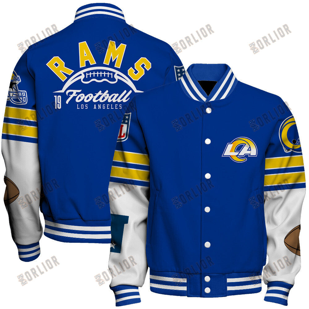 Los Angeles Rams National Football League 2024 Feel The Power Unisex Varsity Jacket