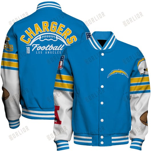 Los Angeles Chargers National Football League 2024 Feel The Power Unisex Varsity Jacket