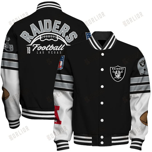Las Vegas Raiders National Football League 2024 Feel The Power Unisex Varsity Jacket
