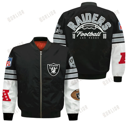 Las Vegas Raiders National Football League 2024 Feel The Power Bomber Jacket