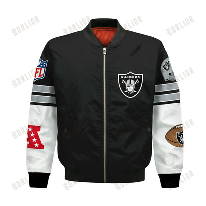 Las Vegas Raiders National Football League 2024 Feel The Power Bomber Jacket
