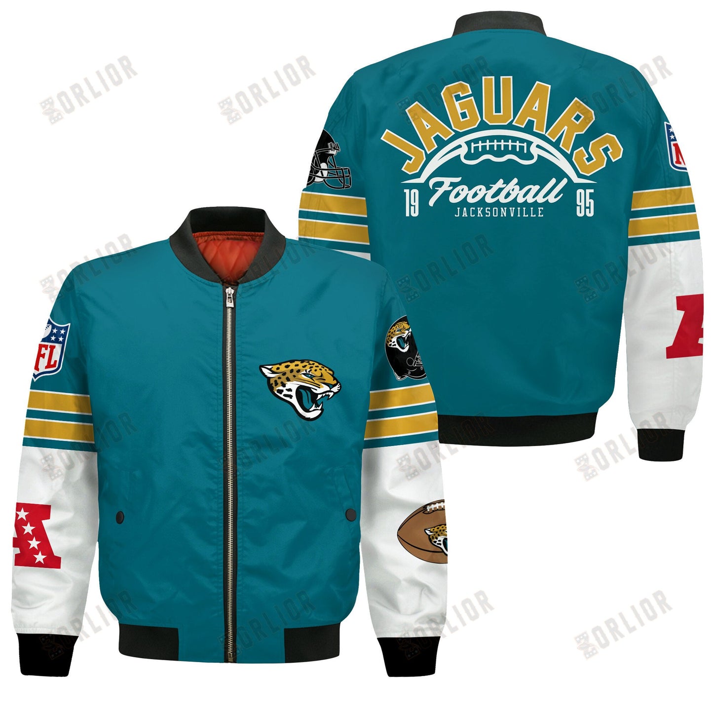 Jacksonville Jaguars National Football League 2024 Feel The Power Bomber Jacket