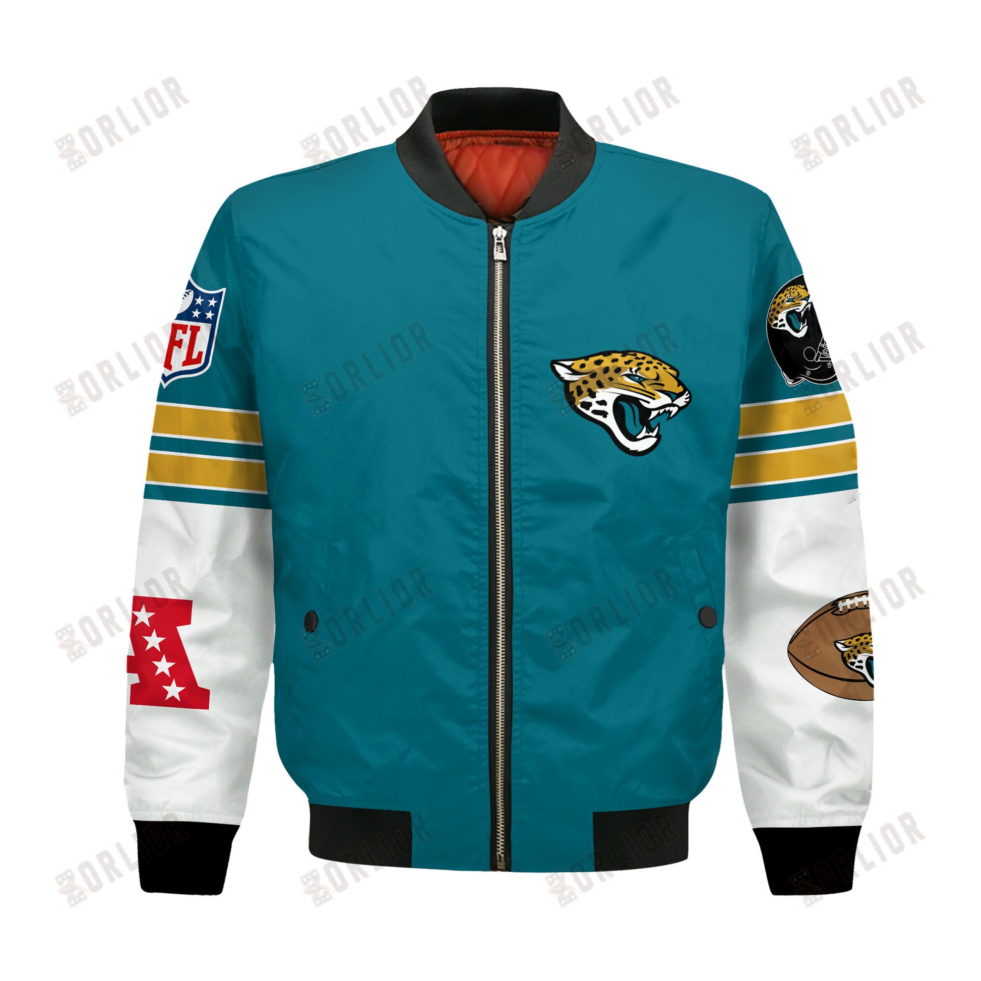 Jacksonville Jaguars National Football League 2024 Feel The Power Bomber Jacket
