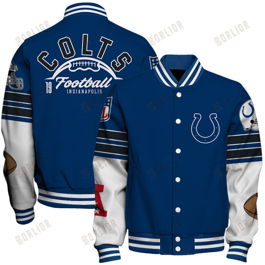 Indianapolis Colts National Football League 2024 Feel The Power Unisex Varsity Jacket