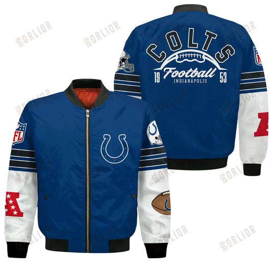 Indianapolis Colts National Football League 2024 Feel The Power Bomber Jacket