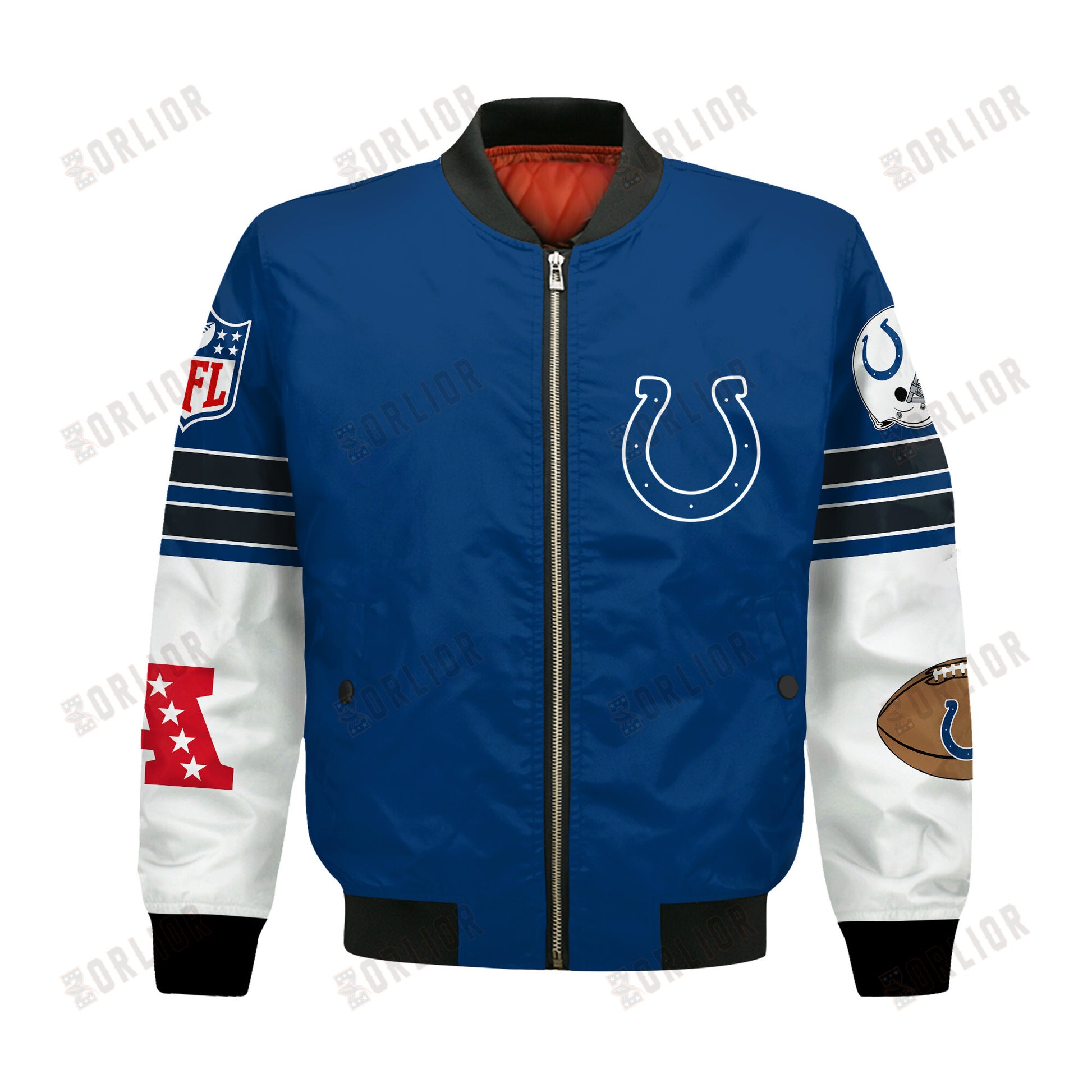 Indianapolis Colts National Football League 2024 Feel The Power Bomber Jacket