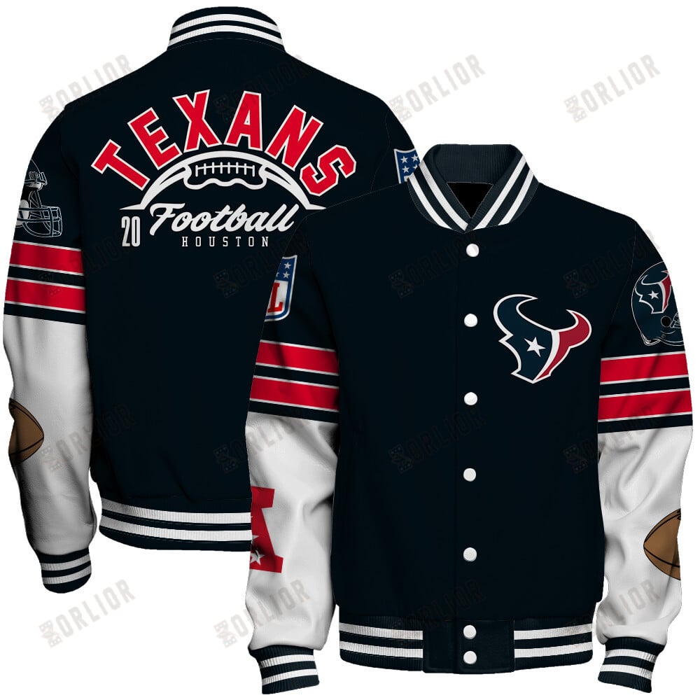 Houston Texans National Football League 2024 Feel The Power Unisex Varsity Jacket