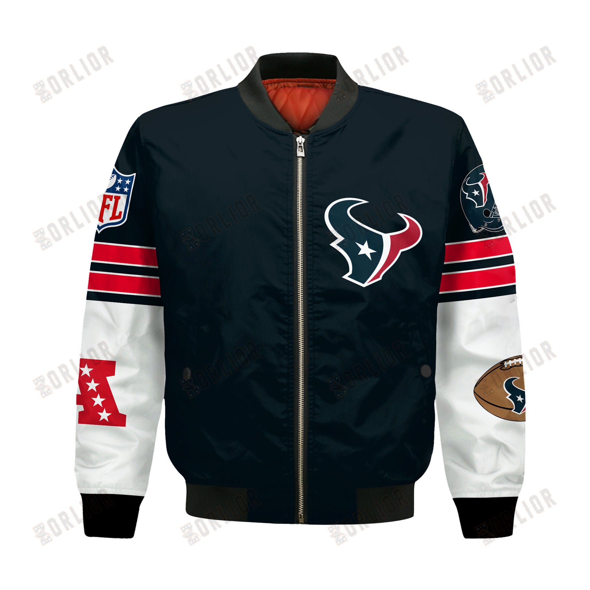 Houston Texans National Football League 2024 Feel The Power Bomber Jacket
