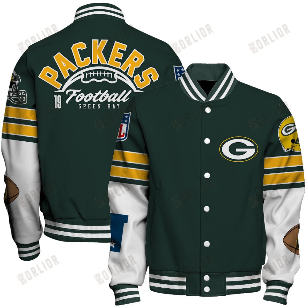 Green Bay Packers National Football League 2024 Feel The Power Unisex Varsity Jacket