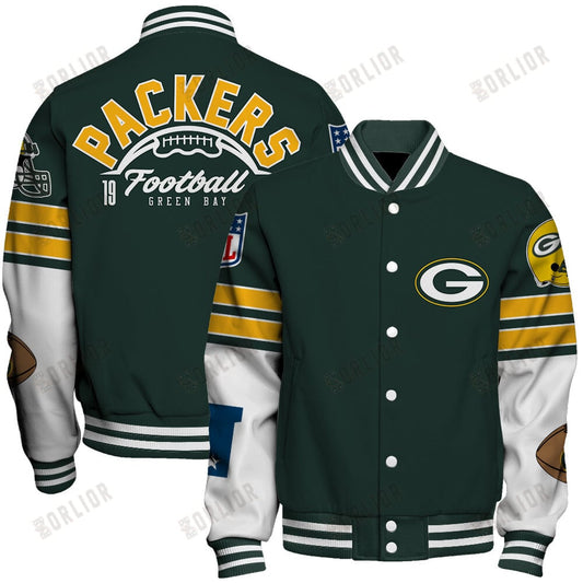 Green Bay Packers National Football League 2024 Feel The Power Unisex Varsity Jacket