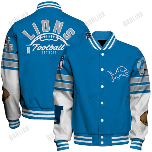 Detroit Lions National Football League 2024 Feel The Power Unisex Varsity Jacket