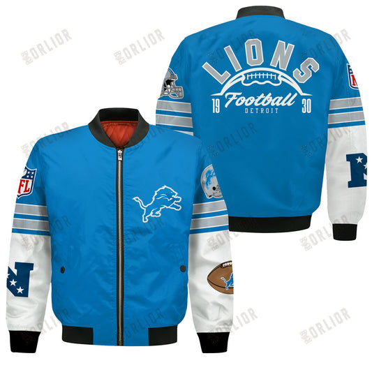 Detroit Lions National Football League 2024 Feel The Power Bomber Jacket