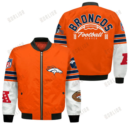 Denver Broncos National Football League 2024 Feel The Power Bomber Jacket