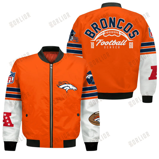 Denver Broncos National Football League 2024 Feel The Power Bomber Jacket