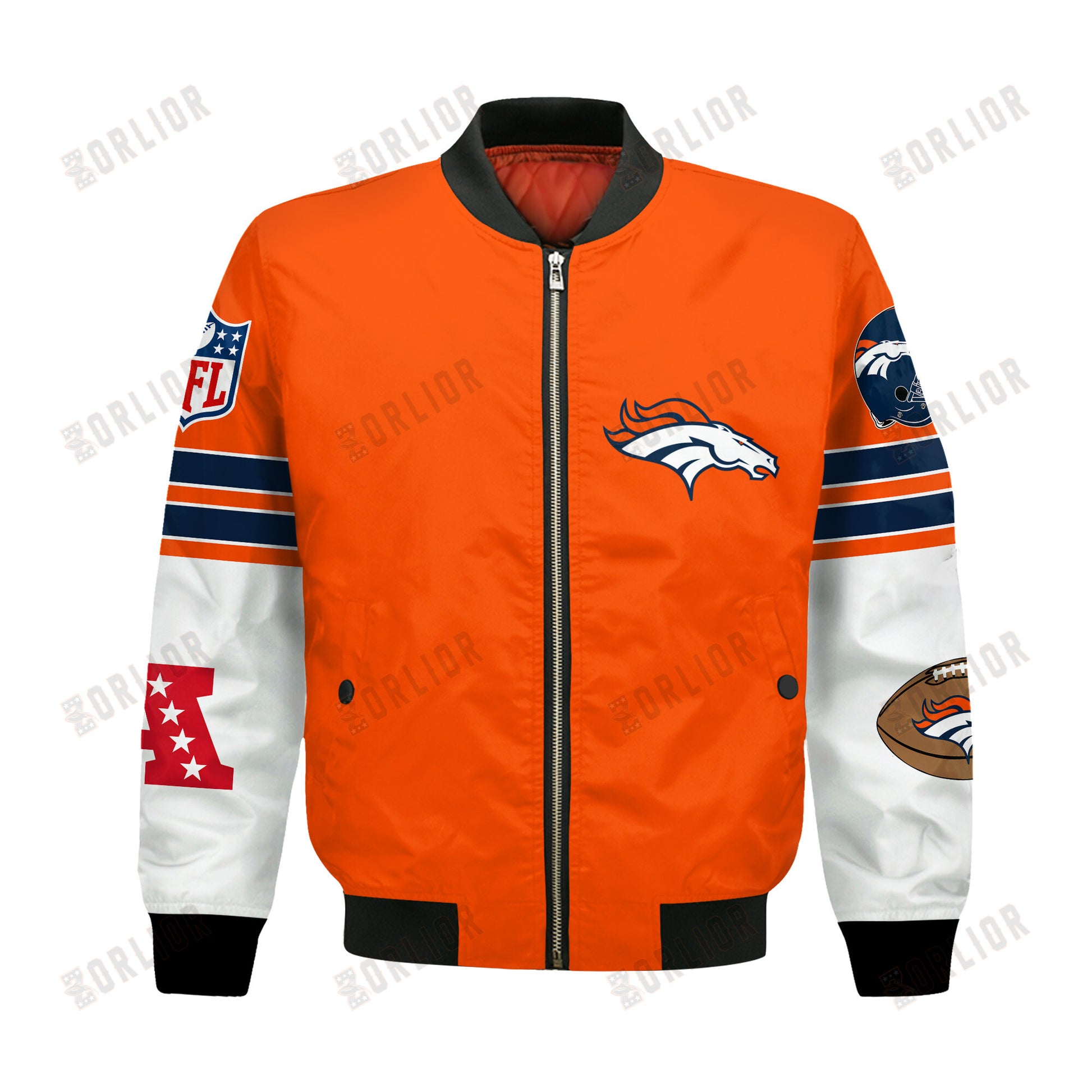 Denver Broncos National Football League 2024 Feel The Power Bomber Jacket