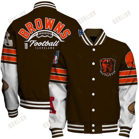 Cleveland Browns National Football League 2024 Feel The Power Unisex Varsity Jacket